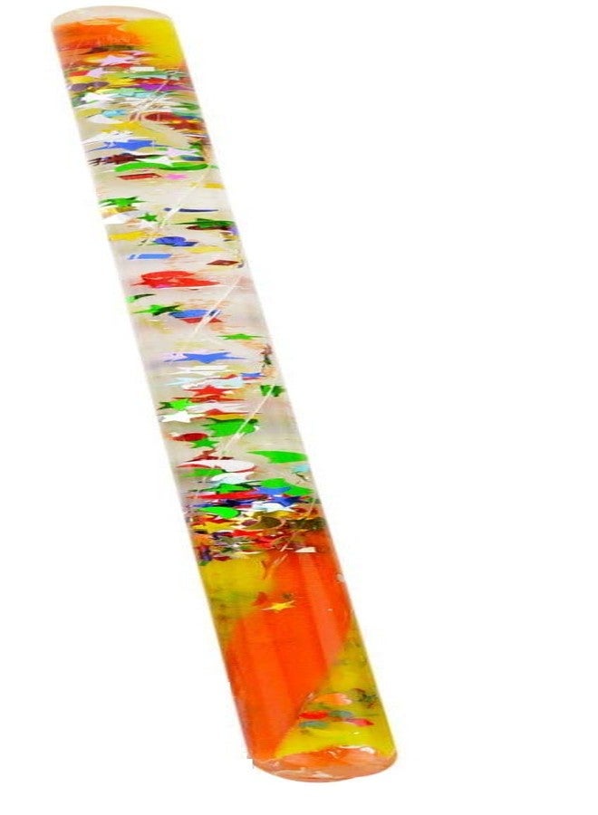STAR MAGIC Spiral Glitter Wand Hand Fidget Wonder Tube 12 Inch Yellow/Orange - Image 2